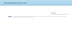 Desktop Screenshot of abackyardparadise.com